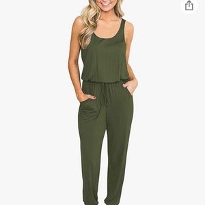 ANRABESS Women's Summer Tank Jumpsuit Casual Loose